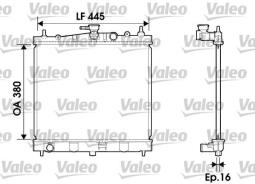 CHŁODNICA RENAULT CLIO 1.6 4/2009- VALEO VAL734246