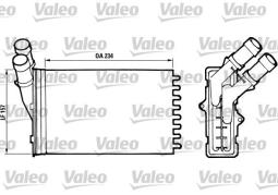 NAGRZEWNICA CITROEN BERLINGO,XSARA      /306/ VALEO VAL812005