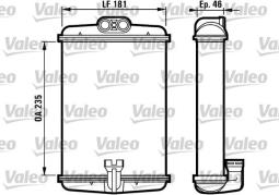 NAGRZEWNICA DB 202 93-                  /TOWAR DOSTĘPNY DO 14 DNI/ VALEO VAL812127