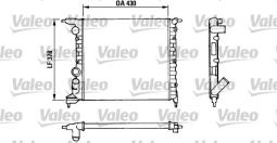 CHŁODNICA RENAULT CLIO 1,2-1,4 90- VALEO VAL816658
