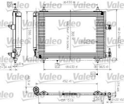 CHŁODNICA KLIM.CITROEN C5 VALEO VAL817464