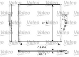 CHŁODNICA KLIM.BMW 5 E39 97- VALEO VAL817607