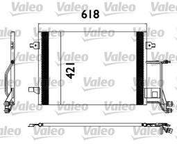 CHŁODNICA KLIM.AUDI A6 1,8-2,8 97- VALEO VAL817666