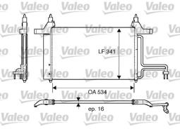CHŁODNICA KLIM.FIAT STILO 01- /46745840/ VALEO VAL817669
