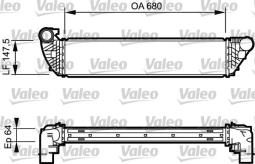 INTERCOOLER RENAULT LAGUNA 1,9-2,2DCI 05- /ESPACE/ /8200292773/ VALEO VAL817828