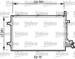 CHŁODNICA KLIM.FORD FIESTA 1,6 TDCI FUSIN 11/04- /MAN+AUT/ VALEO VAL818194