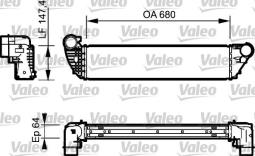 INTERCOOLER RENAULT LAGUNA PHASE 1 VALEO VAL818772