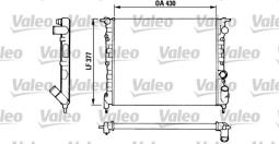 CHŁODNICA RENAULT CLIO 1,8 90- /21,19 1,4-1,7/ VALEO VAL883875