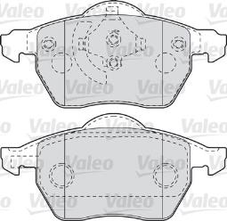 KLOCKI HAM./PRZ/ AUDI 100 91- VAL598049