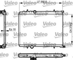 CHŁODNICA CITROEN BERLINGO 96-, C4 04- VALEO VAL735496