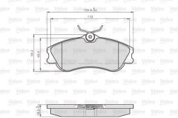 KLOCKI HAM.CITROEN VALEO VAL873124