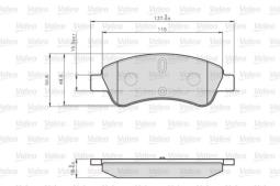 KLOCKI HAM.PEUGEOT VALEO VAL872599