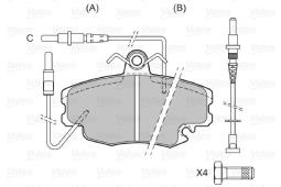 KLOCKI HAM. /VALEO/ VAL598002