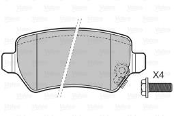 KLOCKI HAM./TYŁ/ OPEL ASTRA 02- VALEO VAL598584