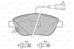 KLOCKI HAM./PRZ/ FIAT GRANDE PUNTO 07- VAL601069