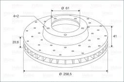 TARCZE HAM. - 2SZT. /VALEO/ VAL886208