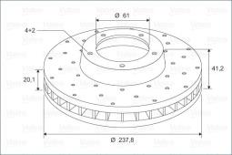 TARCZE HAM. - 2SZT. /VALEO/ VAL886229