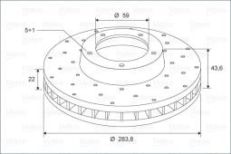 TARCZE HAM. - 2SZT. /VALEO/ VAL886265