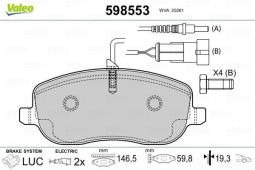 KLOCKI HAM. /VALEO/ VAL598553