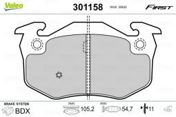 KLOCKI HAM.                             RENAULT R19 92-95 VAL301158