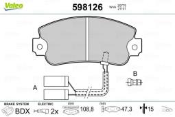 KLOCKI HAM. /VALEO/ VAL598126