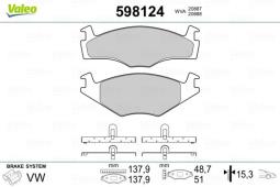 KLOCKI HAM. /VALEO/ VAL598124