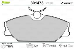 KLOCKI HAM./PRZ/ RENAULT MEGANE 99- VAL301473