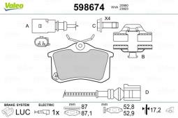 KLOCKI HAM. /VALEO/ VAL598674