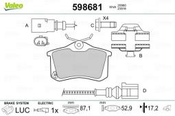 KLOCKI HAM. /VALEO/ VAL598681
