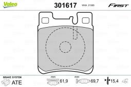 KLOCKI HAM.                             DB W124 184-93 VAL301617