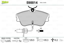 KLOCKI HAM. /VALEO/ VAL598814