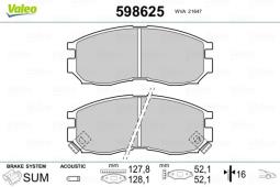 KLOCKI HAM./PRZ/ MITSUBISHI GALANT,ECLIPSE 90- VAL598625