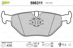 KLOCKI HAM./TYŁ/ BMW 5 95- VALEO VAL598311