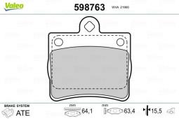 KLOCKI HAM. /VALEO/ VAL598763