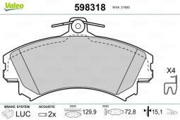 KLOCKI HAM./PRZ/ MITSUBISHI CARISMA 95-1,8 16V VAL598318