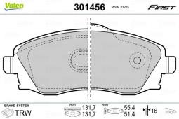 KLOCKI HAM./PRZ/ OPEL CORSA C 00- VAL301456