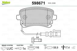 KLOCKI HAM./TYŁ/ VW T5 03- VAL598671
