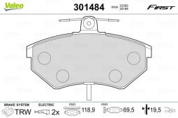 KLOCKI HAM.                             AUDI A4 04-08 VAL301484