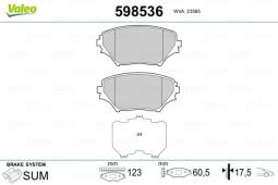 KLOCKI HAM. /VALEO/ VAL598536