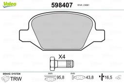 KLOCKI HAM. /VALEO/ VAL598407
