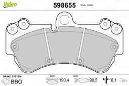 KLOCKI HAM. /VALEO/ VAL598655