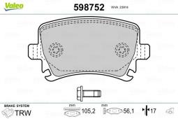 KLOCKI HAM. /VALEO/ VAL598752