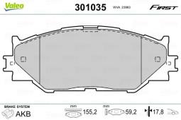 KLOCKI HAM.                             LEXUS IS 220 2,2D 05- VAL301035