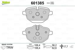 KLOCKI HAM.BMW 5 SERIE F10, F18 / I8 /X 3 F25, X4 F26 / Z4 E89 VALEO VAL601385