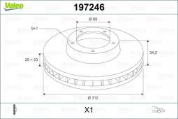 TARCZE HAM. - 2SZT. /VALEO/ VAL197246