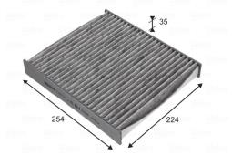 FILTR KABINY AUDI A1 10-,SEAT IBIZA 08-,SKODA FABIA 10-,VW POLO 09- /VALEO/WĘGLOWY/ VAL715727