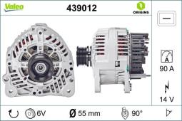 ALTERNATOR AUDI 80 (92>95) 1.9 TD, 1.9 T/TOWAR DOSTĘPNY DO 14 DNI/ VALEO VAL439012