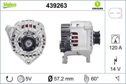 ALTERNATOR VW A4 1, A6 2                /TOWAR DOSTĘPNY DO 14 DNI/ VALEO VAL439263