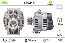 ALTERNATOR RENAULT CLIO II              /TOWAR DOSTĘPNY DO 14 DNI/ VALEO VAL439318