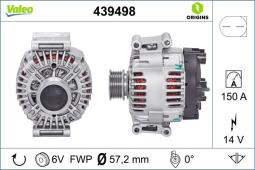 ALTERNATOR VW A4 CABRIOLET, A4 CABRIOLET/TOWAR DOSTĘPNY DO 14 DNI/ VALEO VAL439498